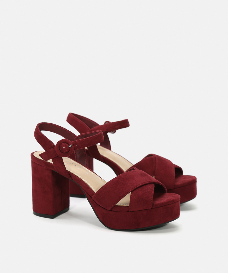 Sandalias plataforma cruceta image number null